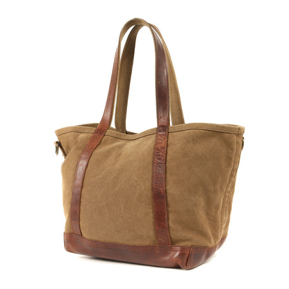 レザーコンビ キャンバス トートバッグ (AGING CANVAS 2WAY TOTE)