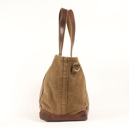 レザーコンビ キャンバス トートバッグ (AGING CANVAS 2WAY TOTE)