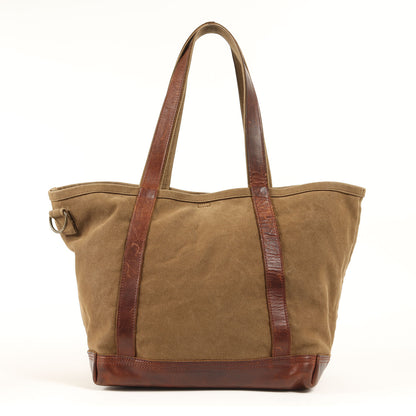 レザーコンビ キャンバス トートバッグ (AGING CANVAS 2WAY TOTE)