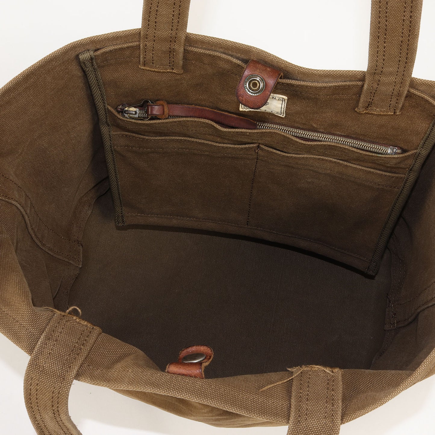 レザーコンビ キャンバス トートバッグ (AGING CANVAS 2WAY TOTE)