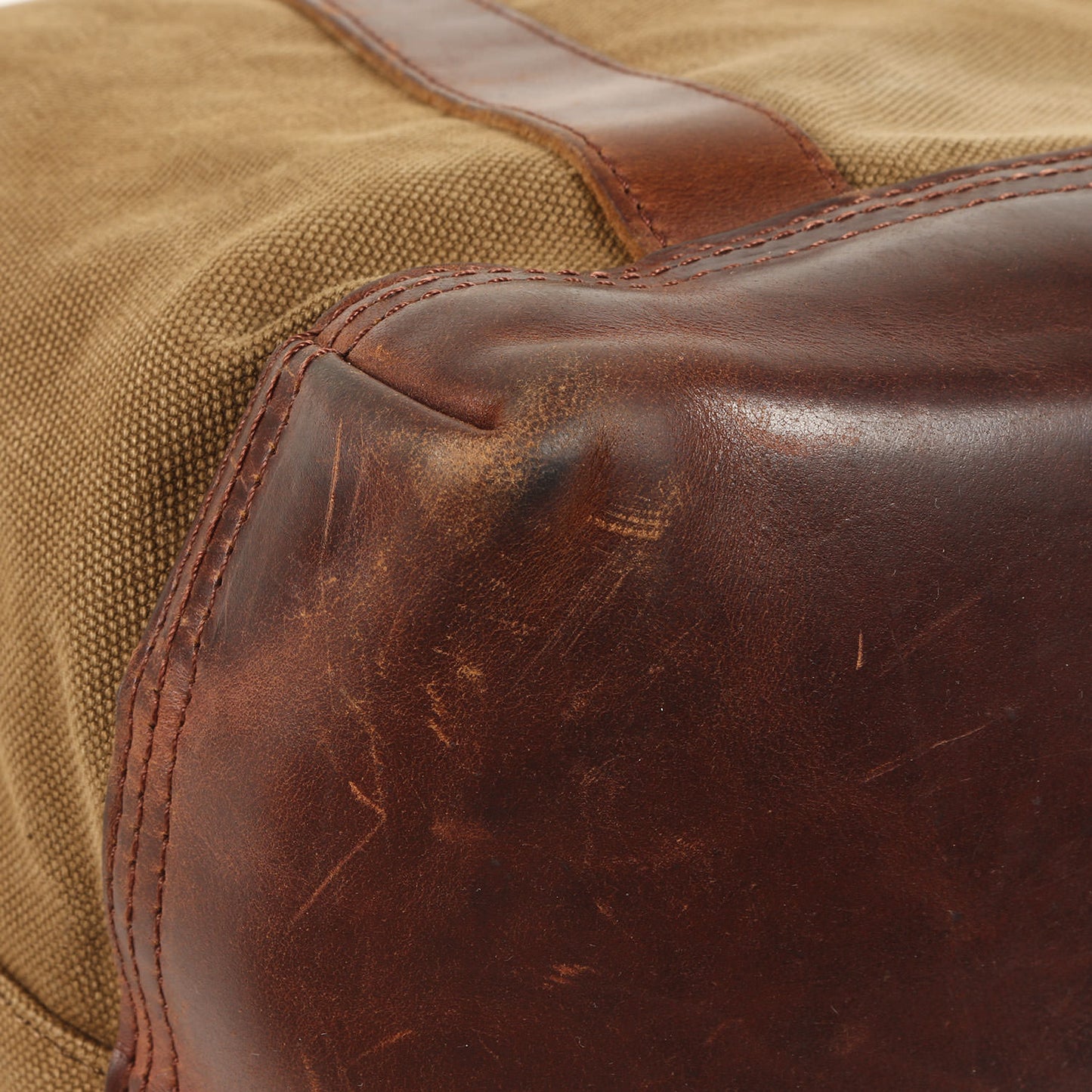 レザーコンビ キャンバス トートバッグ (AGING CANVAS 2WAY TOTE)