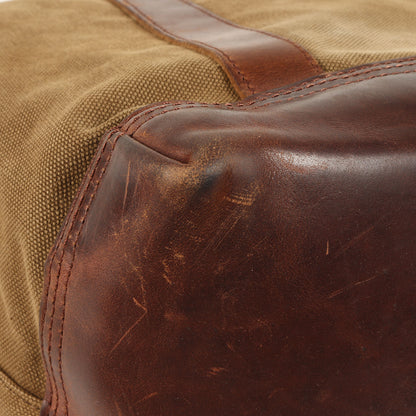 レザーコンビ キャンバス トートバッグ (AGING CANVAS 2WAY TOTE)
