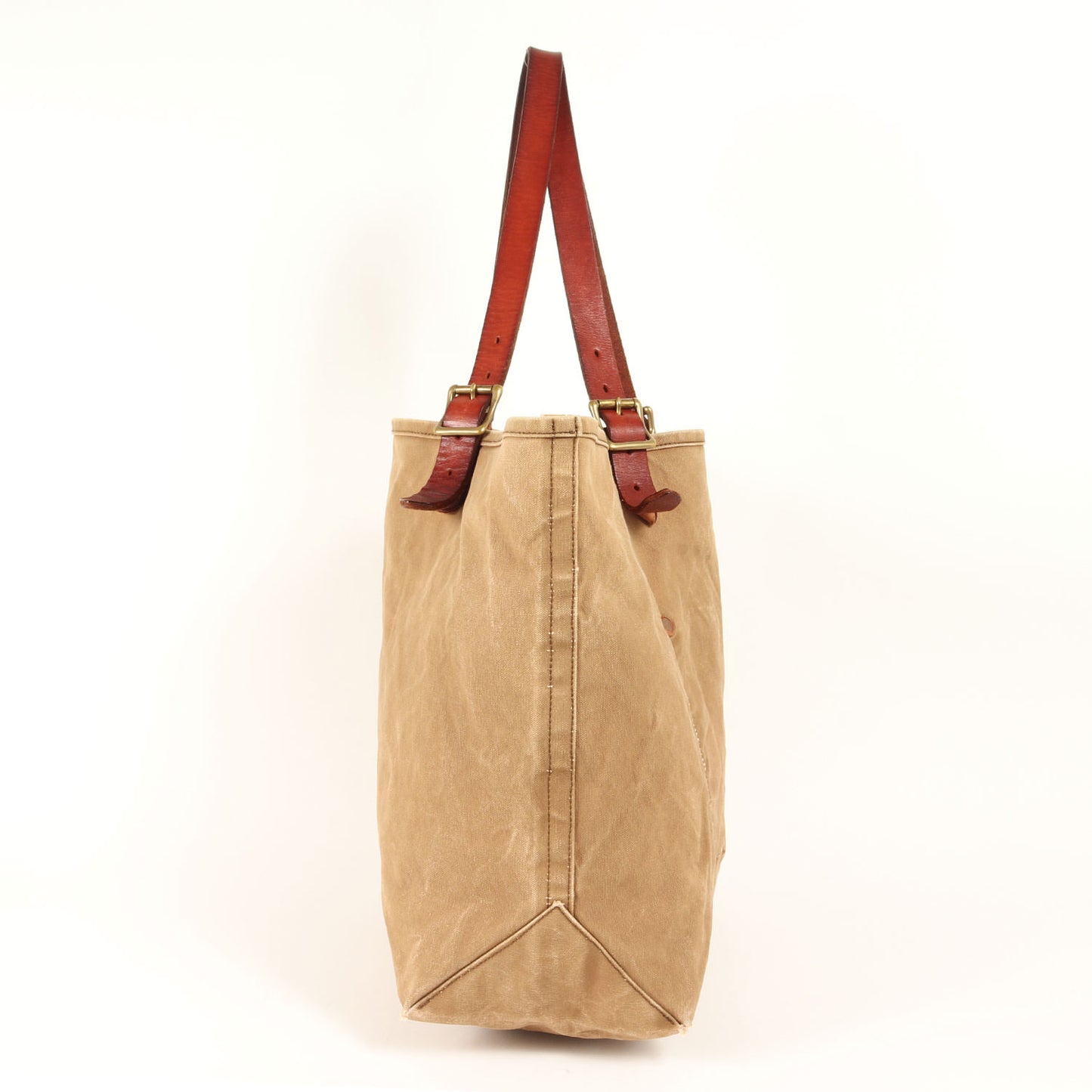 レザーハンドル キャンバス トラベル トートバッグ (Canvas × Leather Travel Tote Bag)