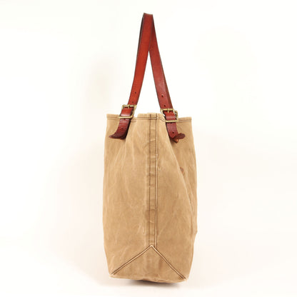 レザーハンドル キャンバス トラベル トートバッグ (Canvas × Leather Travel Tote Bag)