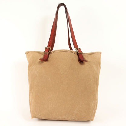 レザーハンドル キャンバス トラベル トートバッグ (Canvas × Leather Travel Tote Bag)