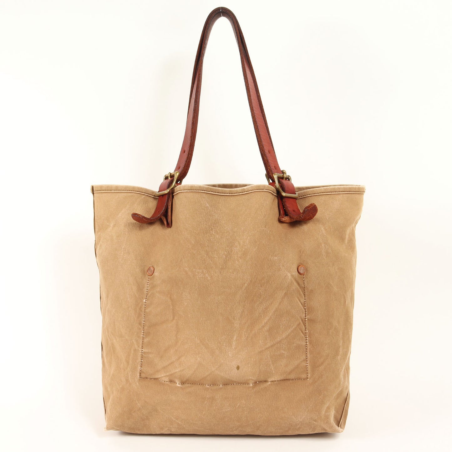 レザーハンドル キャンバス トラベル トートバッグ (Canvas × Leather Travel Tote Bag)