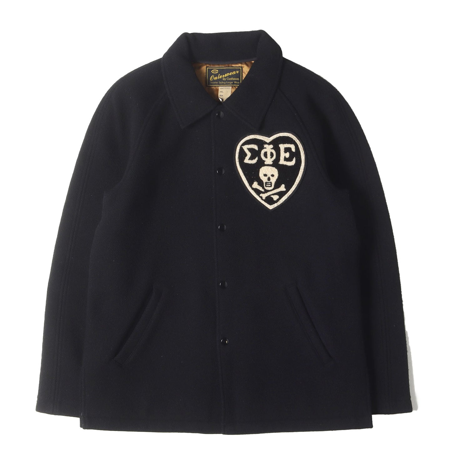 ワッペン付き メルトンウール コーチジャケット (MELTON COACH JACKET)