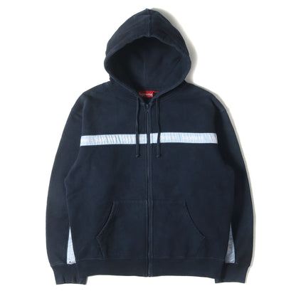 ロゴテープ ジップ スウェット パーカー(Text Stripe Zip Up Hooded Sweatshirt)