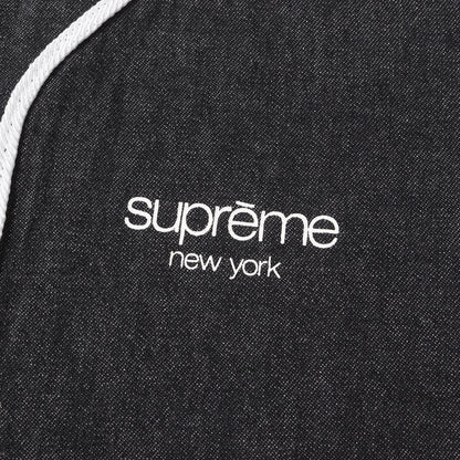 袖チェックネル デニム ベースボールシャツ(Denim Flannel Baseball Shirt)