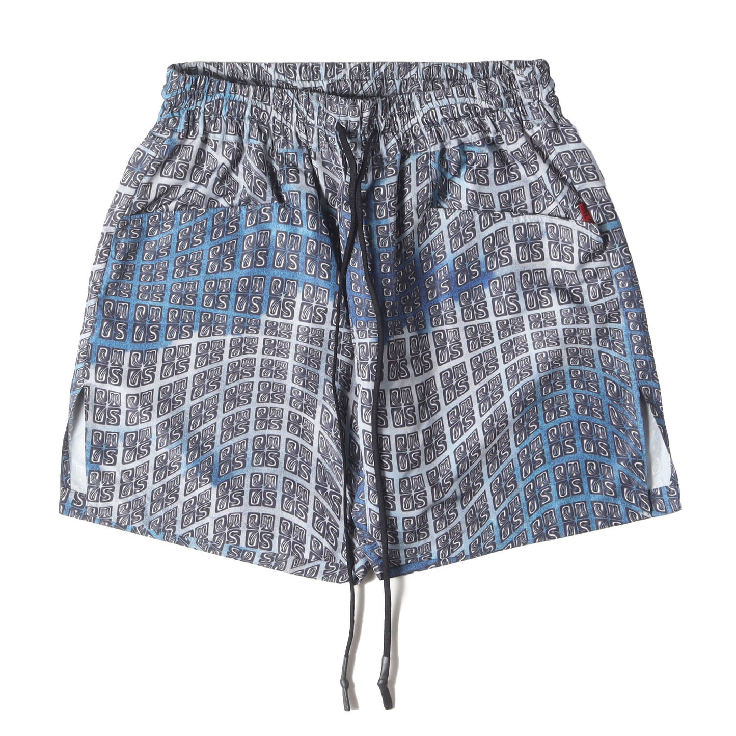 24SS 総柄デザインナイロン サルエル ショーツ