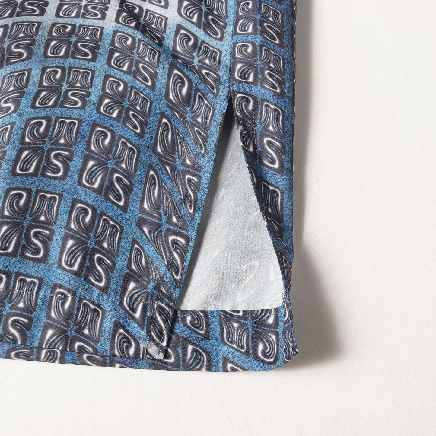 24SS 総柄デザインナイロン サルエル ショーツ