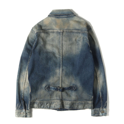 ヴィンテー加工 ハイブリッド ストレッチ 1stタイプ デニムジャケット(HYBRID-STRETCH DENIM JACKET TYPE-VINTAGE)