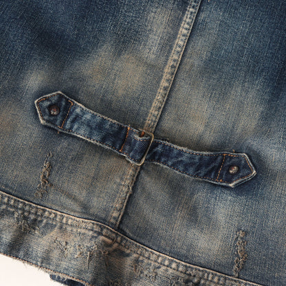 ヴィンテー加工 ハイブリッド ストレッチ 1stタイプ デニムジャケット(HYBRID-STRETCH DENIM JACKET TYPE-VINTAGE)