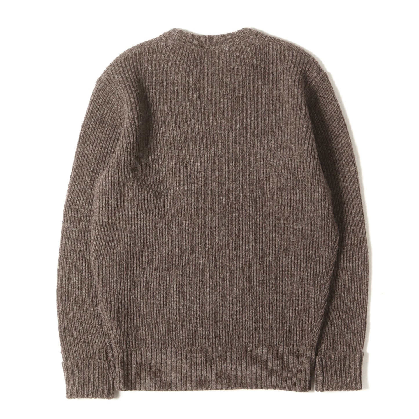 サイドボタン付き ウールニット セーター