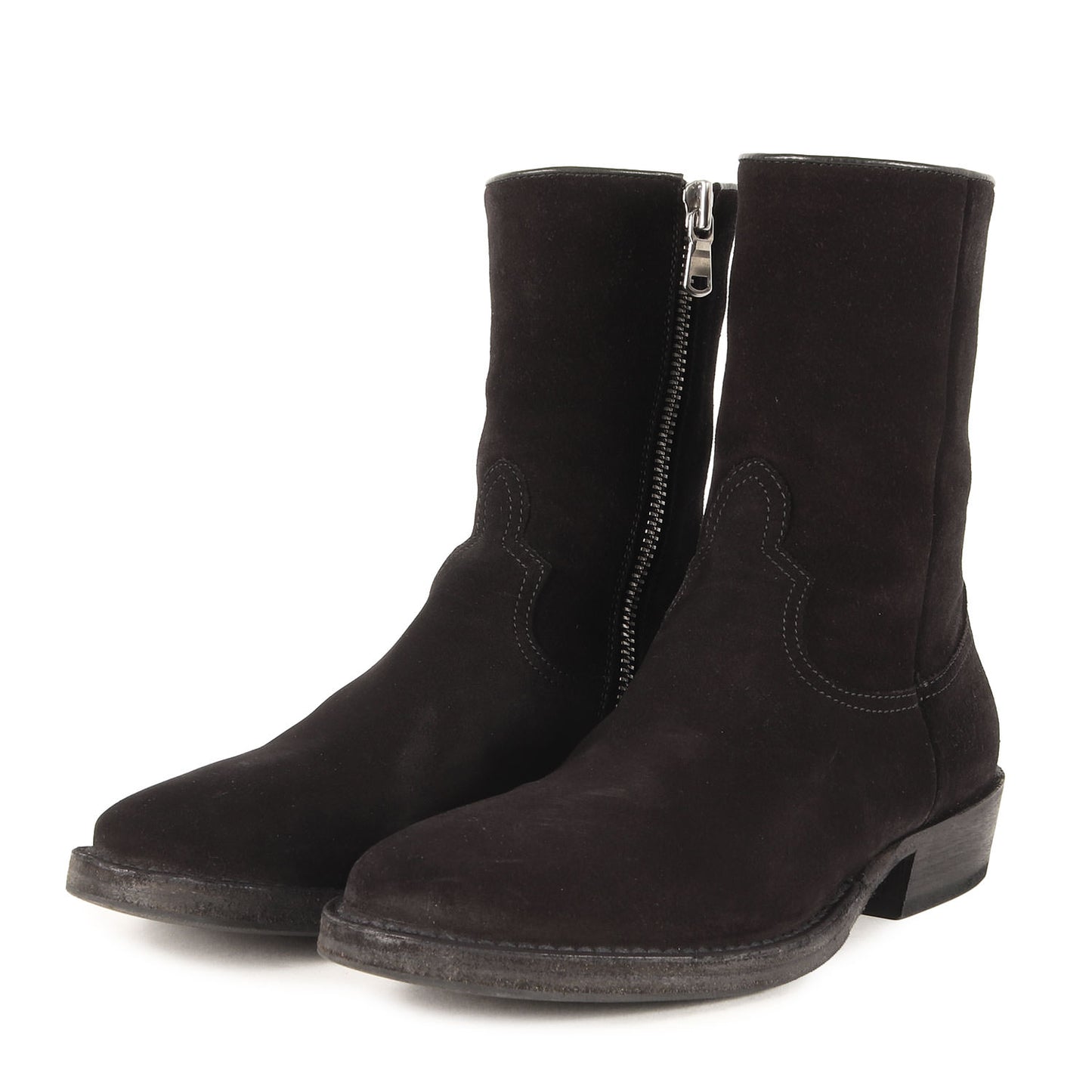 ×Rags McGREGOR ×OFFICINE CREATIVE スウェードレザー ペコスブーツ(RANCHER ZIP UP BOOTS COW SUEDE)