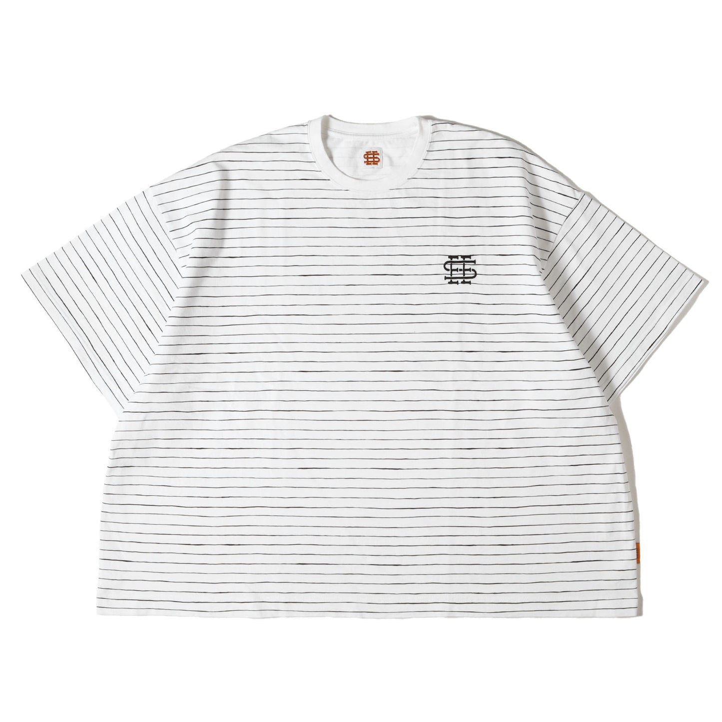 URBS別注 スーパービッグ フラット ボーダー Tシャツ(SUPER BIG FLAT SS BOADER)