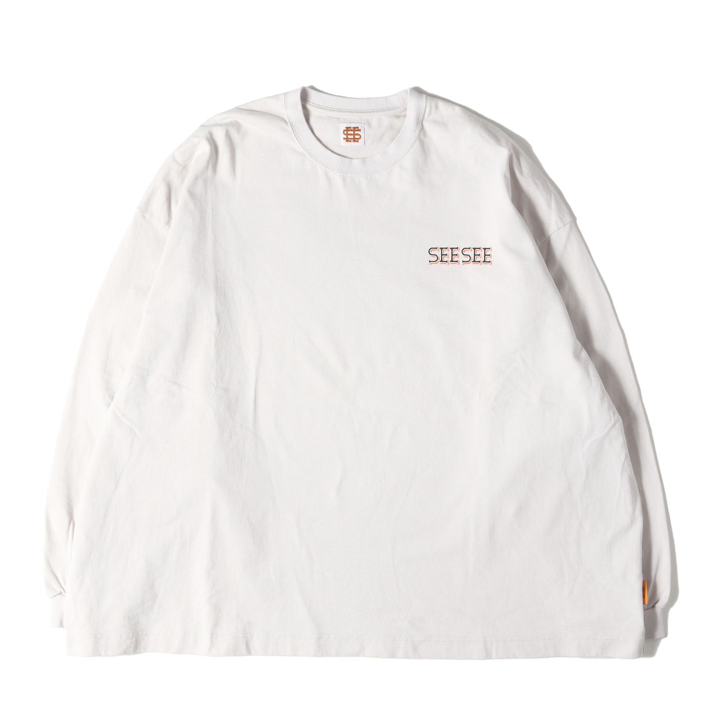 ブランドロゴ オーバーサイズ ロングスリーブ ヘビー Tシャツ(SUPER BIG FLAT LONG-SLEEVE TEE)