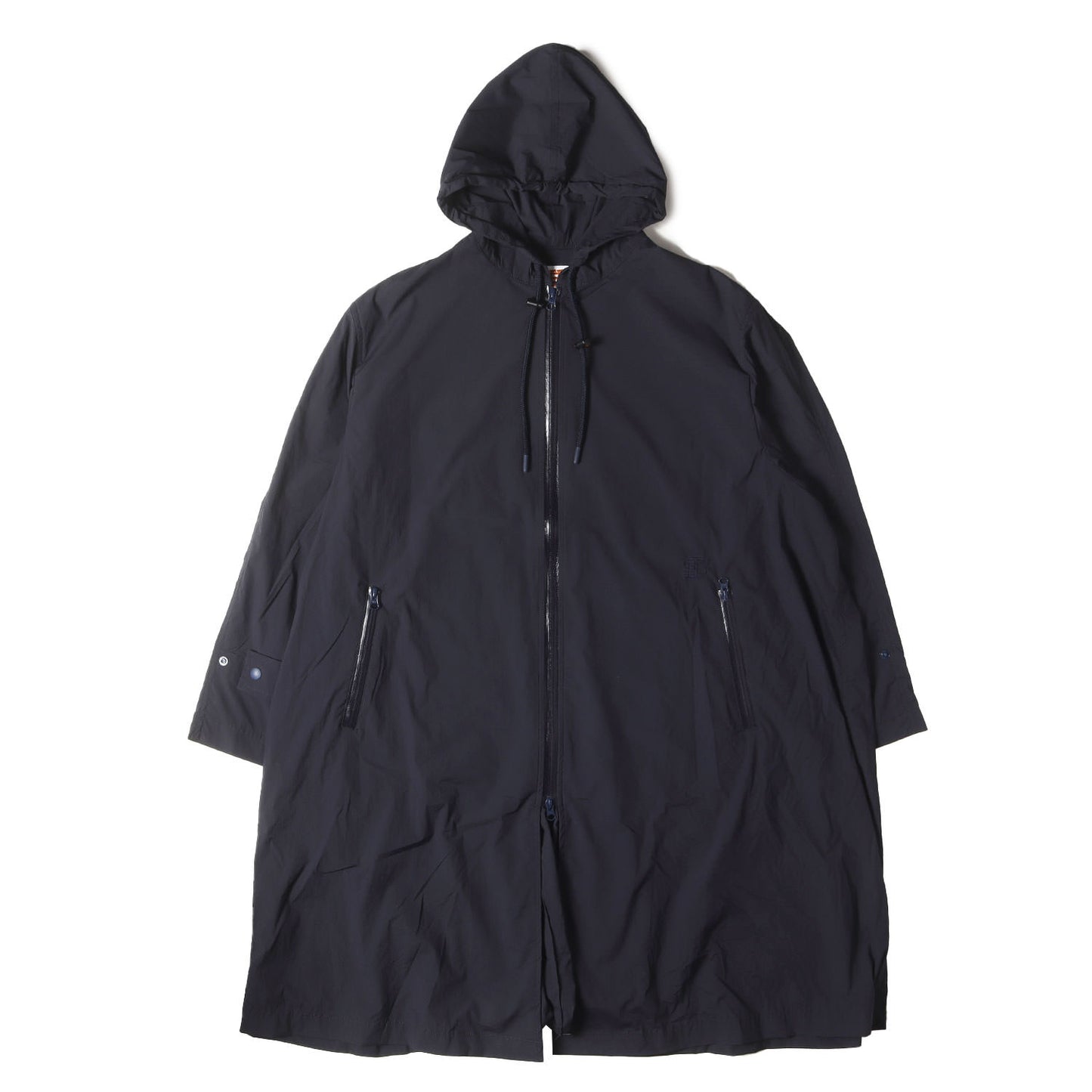 ストレッチナイロン オーバーサイズ コート(HOODY LONG COAT )
