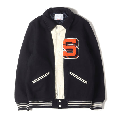 アーチロゴ メルトンバーシティジャケット / スタジャン(Captain Varsity Jacket)