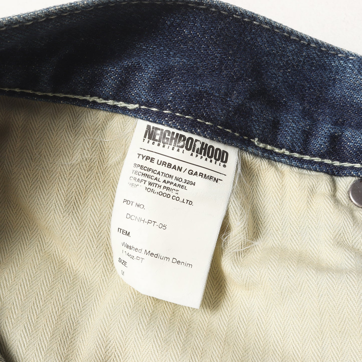 00s ウォッシュド ミディアム デニムパンツ(WASHED. MEDIUM DENIM / 14OZ-PT)