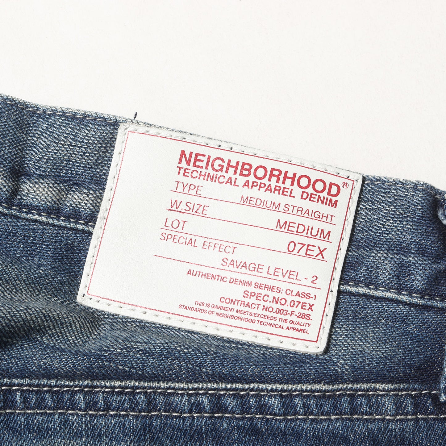 00s ウォッシュド ミディアム デニムパンツ(WASHED. MEDIUM DENIM / 14OZ-PT)