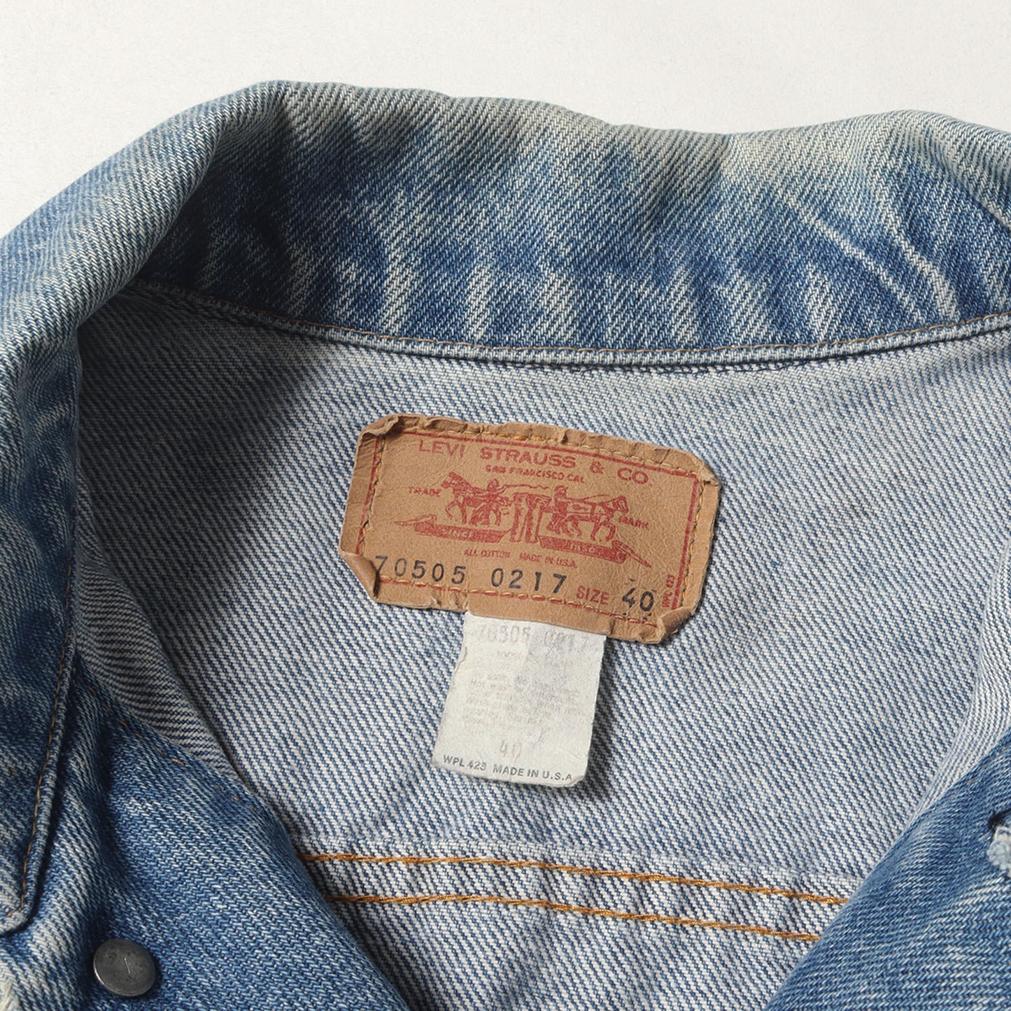 [ケアタグ付き Rタブ] 70s 70505-0217 4th デニムジャケット USA製