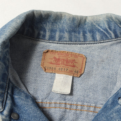 [ケアタグ付き Rタブ] 70s 70505-0217 4th デニムジャケット USA製