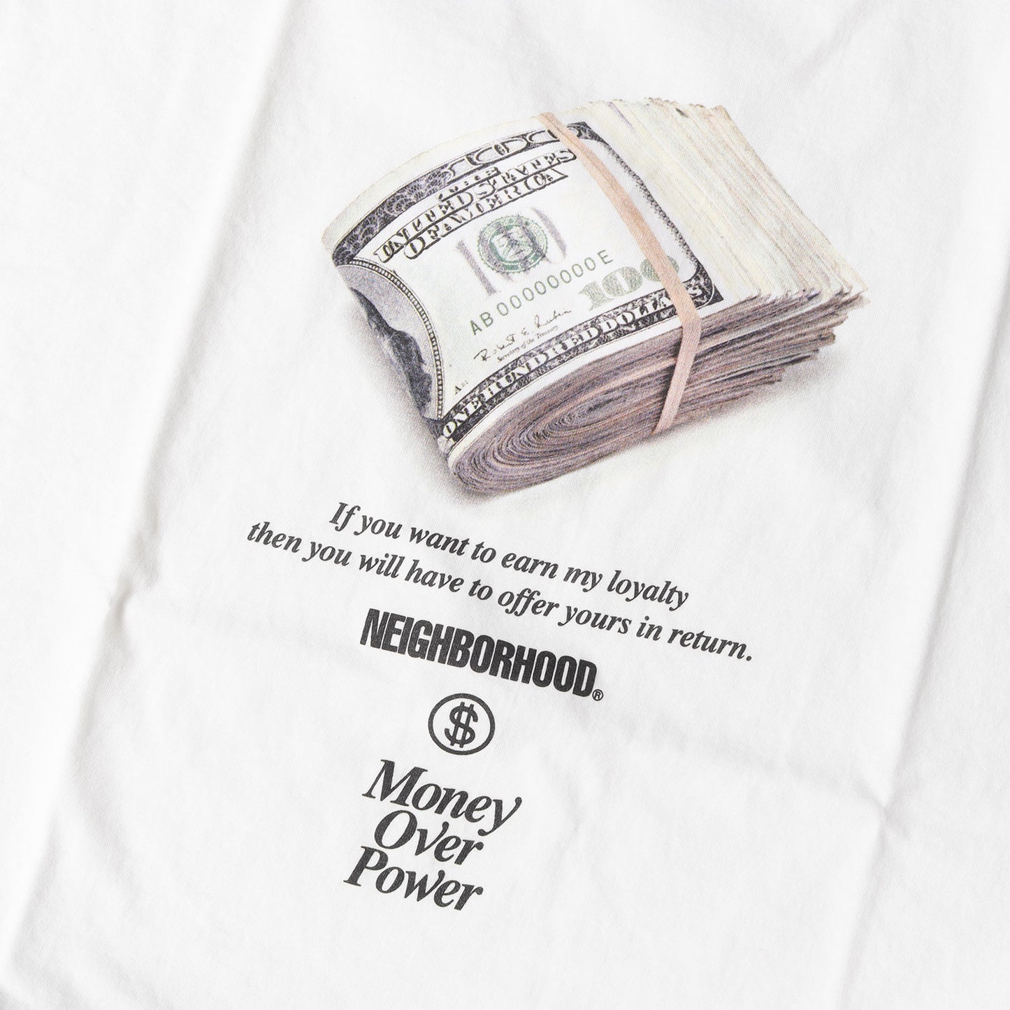 21AW ドル札グラフィック Tシャツ(MOP-1 / C-TEE. SS)