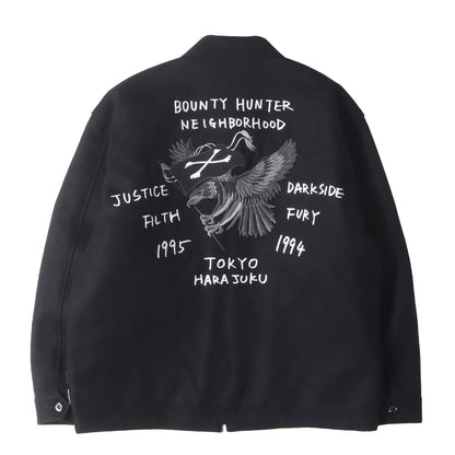 22AW 初売り限定 ×BOUNTY HUNTER イーグル刺繍 メルトン スーベニアジャケット(SOUVENIR JACKET. WO)