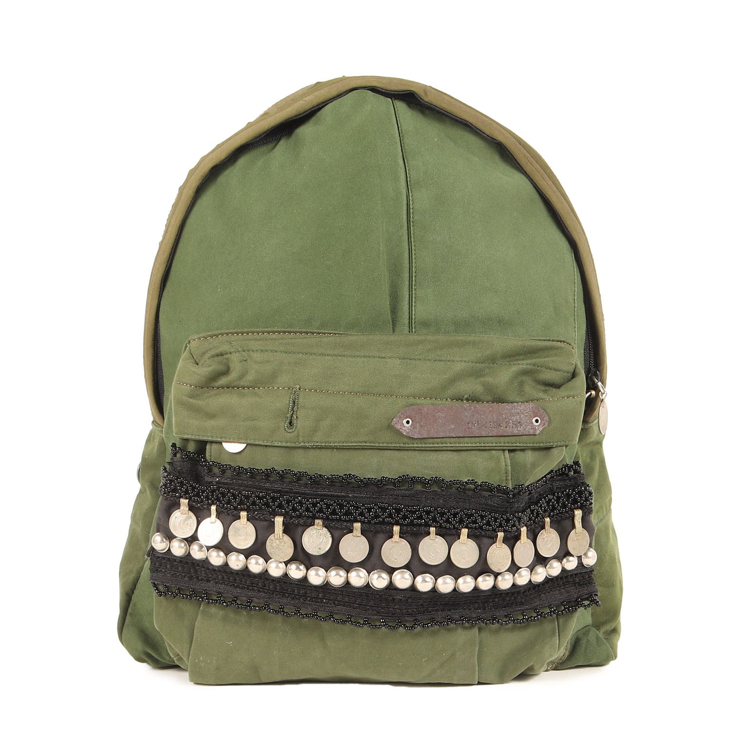 コイン装飾 ヴィンテージリメイク ミリタリー バックパック