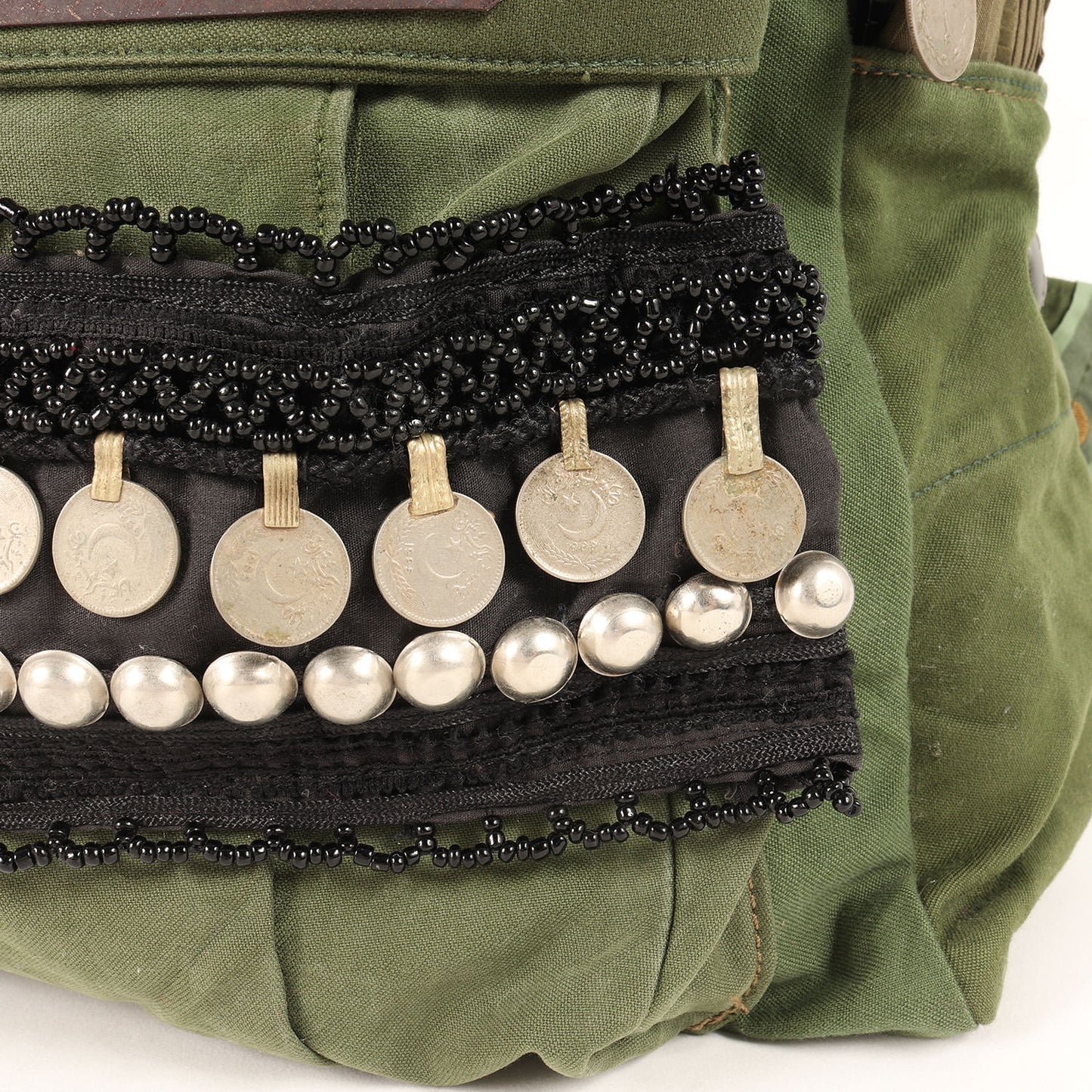 コイン装飾 ヴィンテージリメイク ミリタリー バックパック