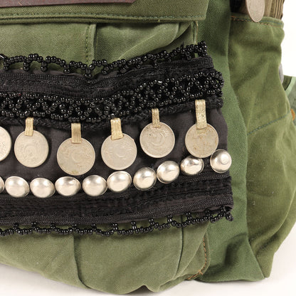 コイン装飾 ヴィンテージリメイク ミリタリー バックパック