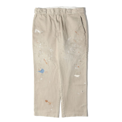 25SS オンラインストア限定 ×Dickies ペンキ加工 ワーク チノパンツ(FADED 874 WORK PANTS)