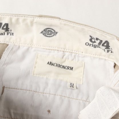 25SS オンラインストア限定 ×Dickies ペンキ加工 ワーク チノパンツ(FADED 874 WORK PANTS)