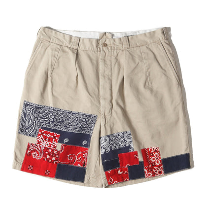 25SS バンダナリメイク タック チノショーツ(BANDANA REMADE CHINO SHORTS)