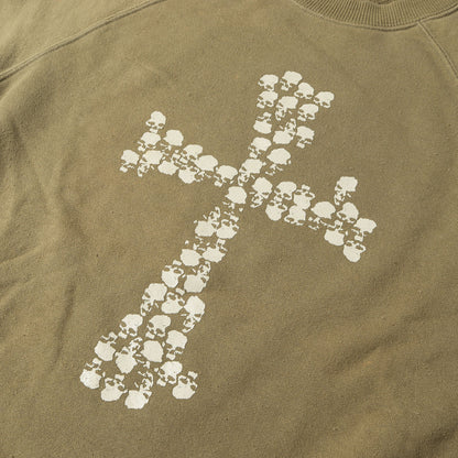 96SS ドクロ期 クロススカル 半袖スウェット