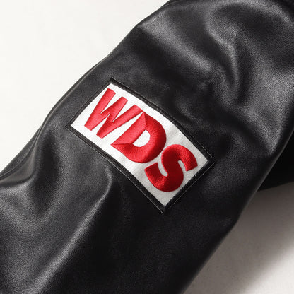 ×HYSTERIC GLAMOUR 袖レザー メルトン スタジャン(WDS STADIUM JUMPER)