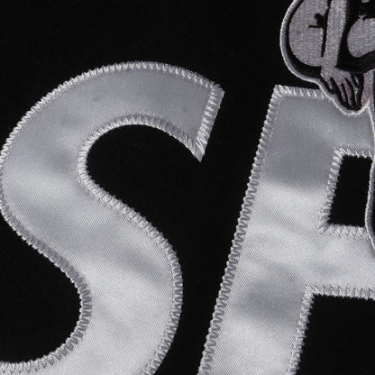 ×HYSTERIC GLAMOUR 袖レザー メルトン スタジャン(WDS STADIUM JUMPER)