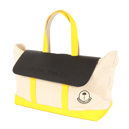 23AW ×Palm Angels GENIUS 8 レザーパーツ付き キャンバストートバッグ(TOTE)