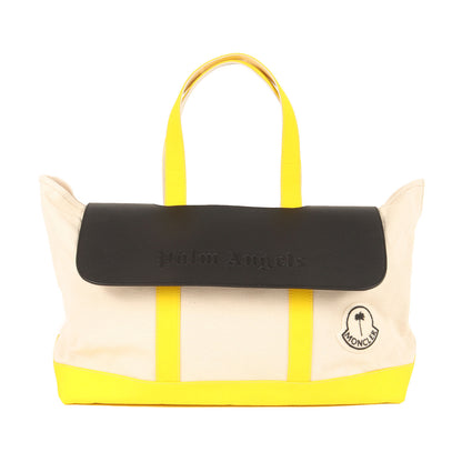 23AW ×Palm Angels GENIUS 8 レザーパーツ付き キャンバストートバッグ(TOTE)