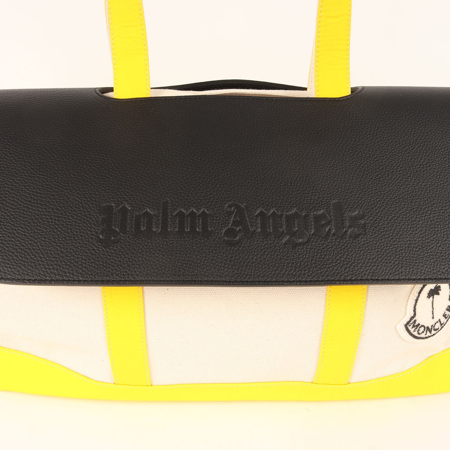 23AW ×Palm Angels GENIUS 8 レザーパーツ付き キャンバストートバッグ(TOTE)