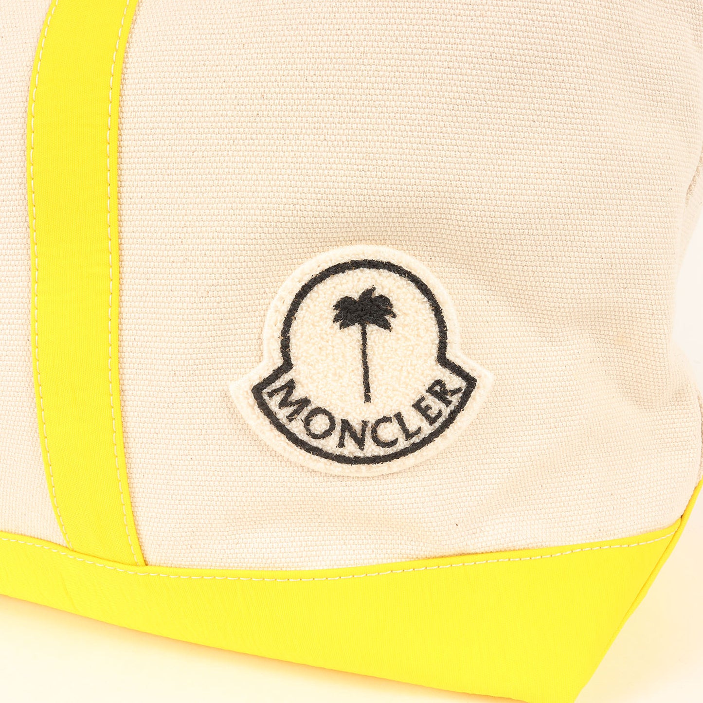 23AW ×Palm Angels GENIUS 8 レザーパーツ付き キャンバストートバッグ(TOTE)