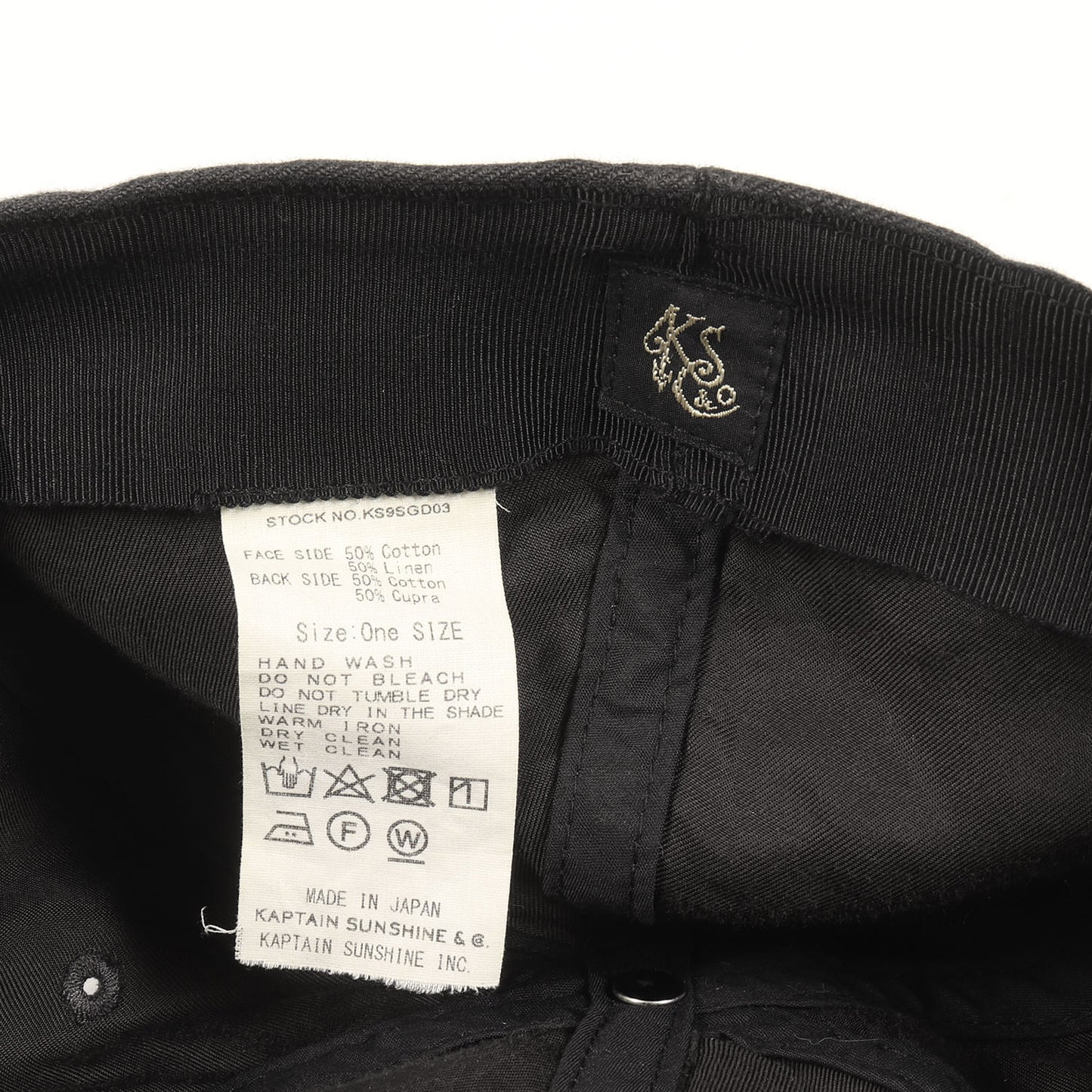 コットン/リネン ツイル ベースボールキャップ