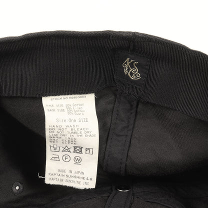 コットン/リネン ツイル ベースボールキャップ