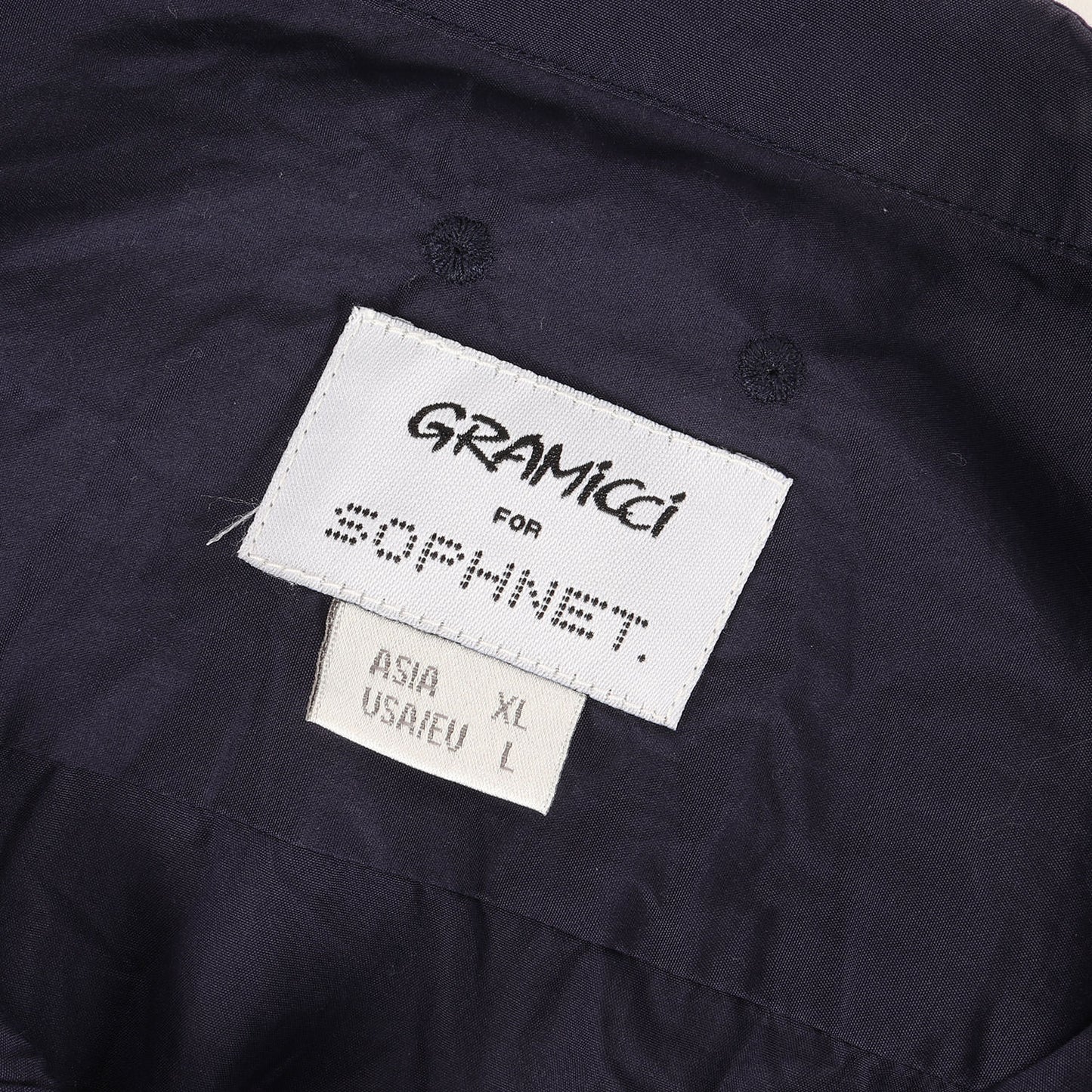 21AW 直営店限定 ×GRAMICCI オーバーサイズ バンドカラーシャツ(BAND COLLAR SHIRT)