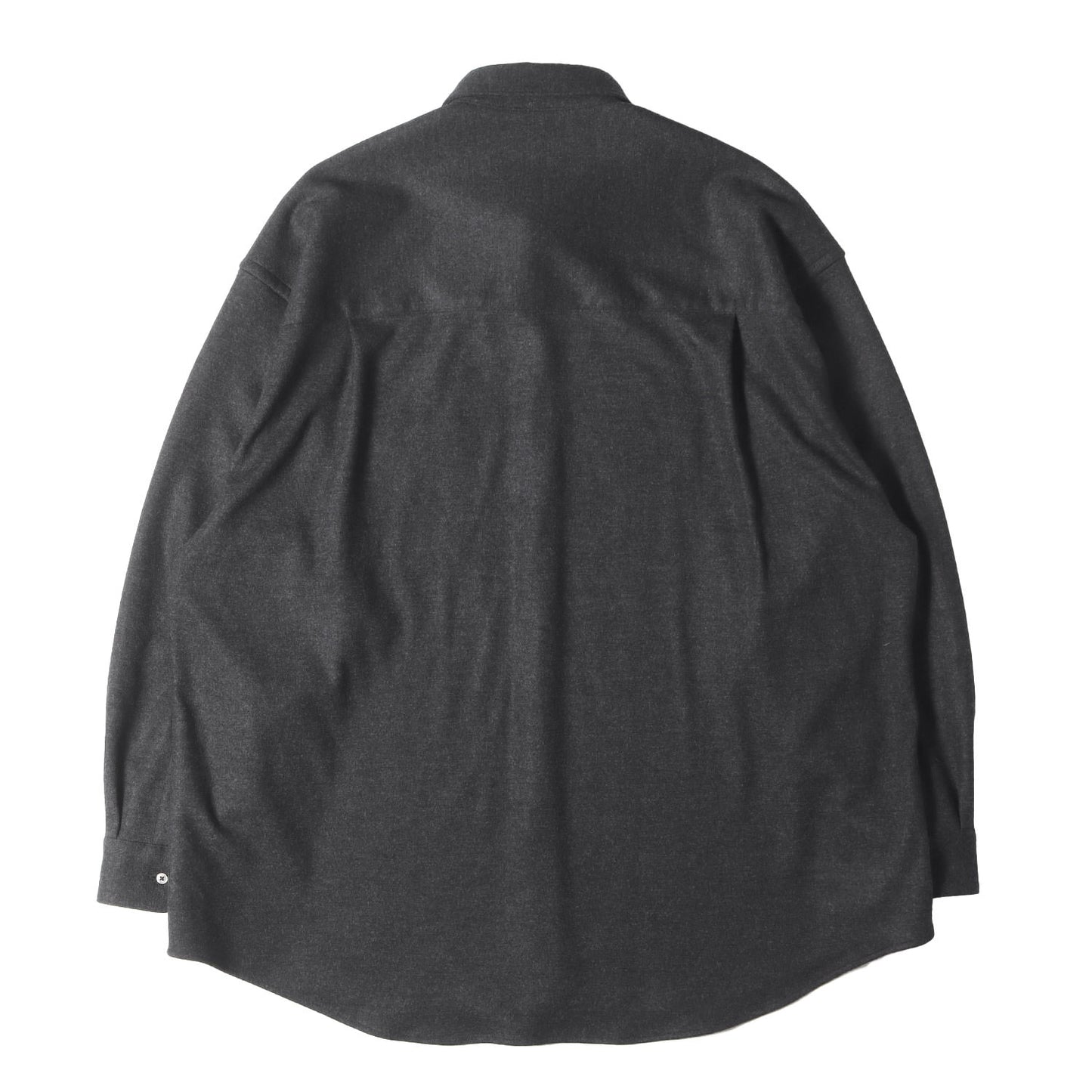 24AW ウール スムース フランネル オーバーサイズ シャツ(Wool Smooth Flannel Oversized Regular Collar Shirt)