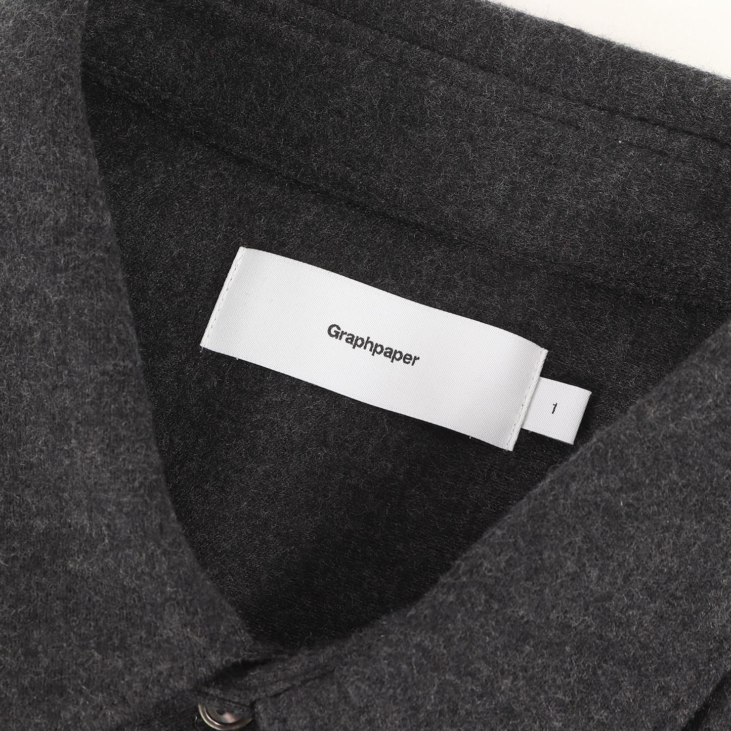 24AW ウール スムース フランネル オーバーサイズ シャツ(Wool Smooth Flannel Oversized Regular Collar Shirt)