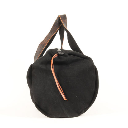 90s Gロゴ レザーハンドル キャンバス ドラムバッグ