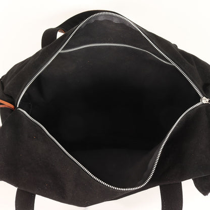 90s Gロゴ レザーハンドル キャンバス ドラムバッグ