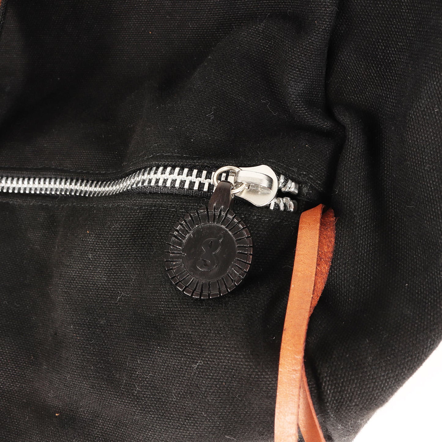 90s Gロゴ レザーハンドル キャンバス ドラムバッグ